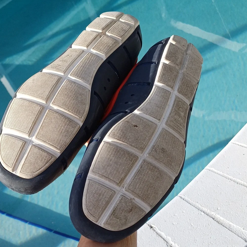 Swims Men's White, Red & Navy Slip-On Boat Shoes